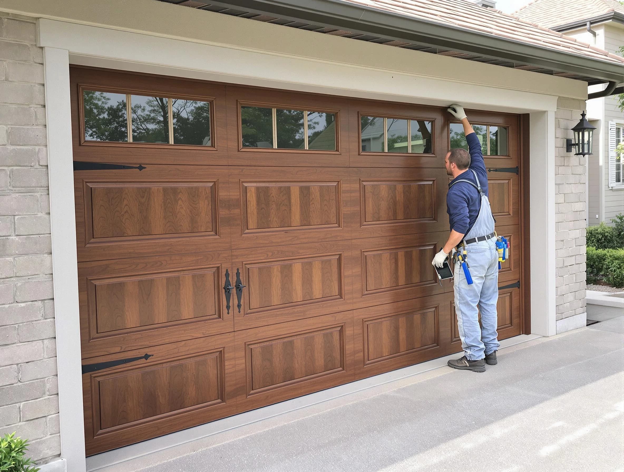 Custom garage door showcase by Oklahoma City Garage Door Repair in Oklahoma City