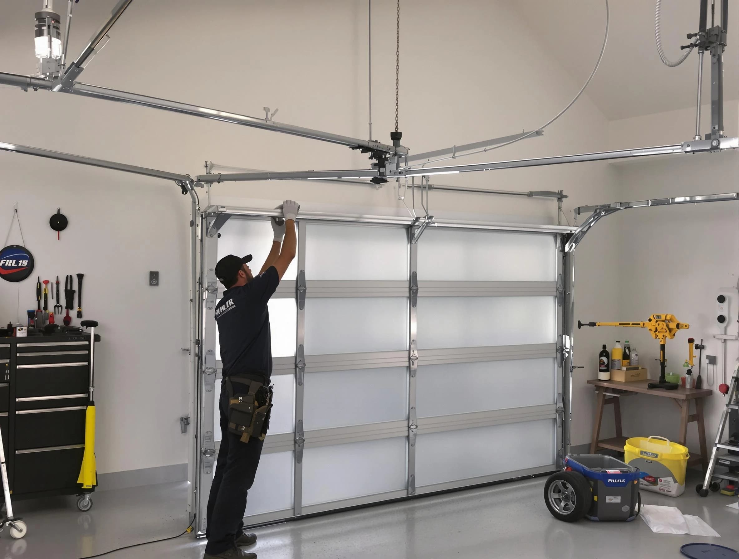 Oklahoma City Garage Door Repair certified team performing precision garage door installation in Oklahoma City