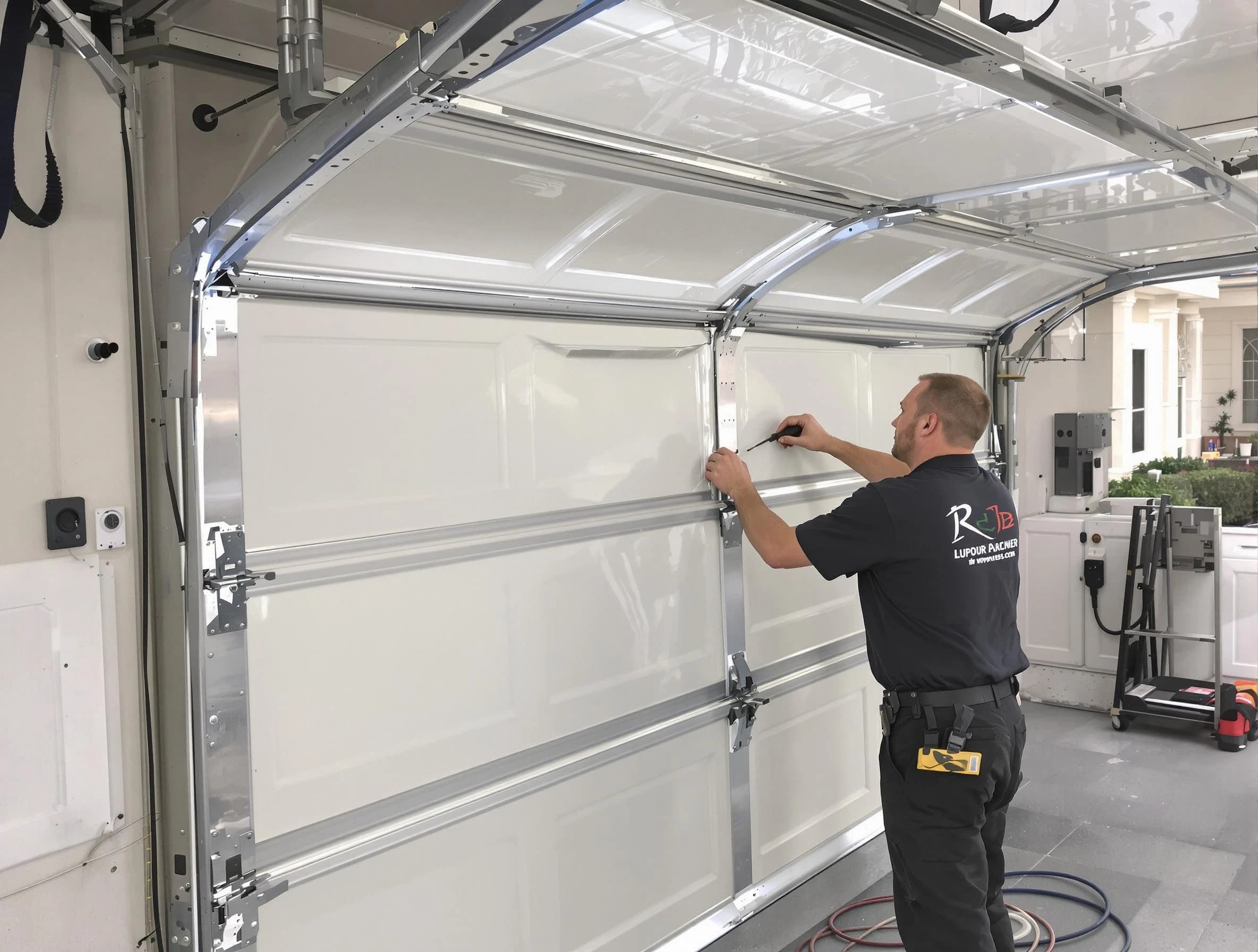 Oklahoma City Garage Door Repair professional performing panel repair in Oklahoma City