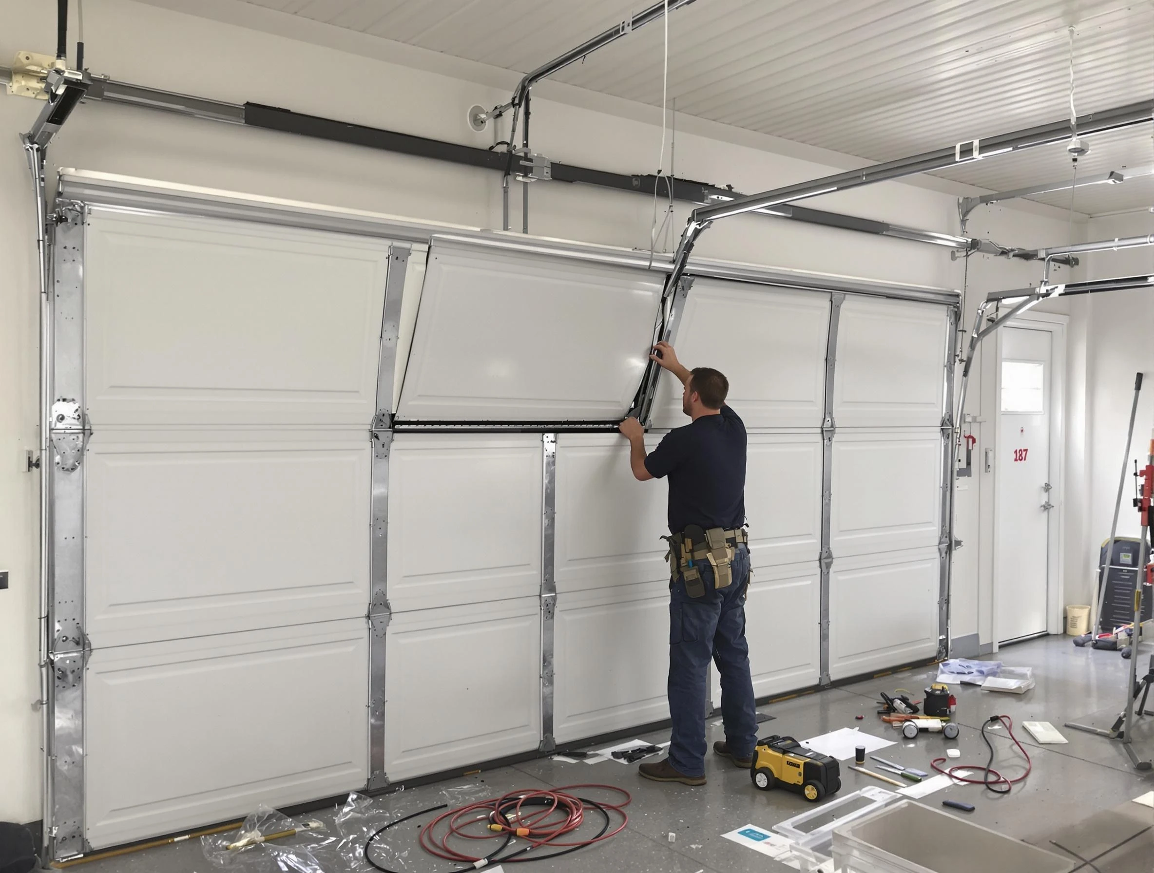 Garage Door Section Replacement in Oklahoma City